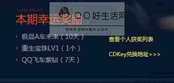 2013年一月QQ飞车你是幸运玩家吗 活动得QQ紫钻