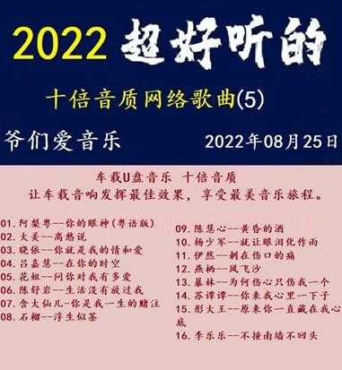 群星《2022超好听的十倍音质网络歌曲（5）》WAV分轨