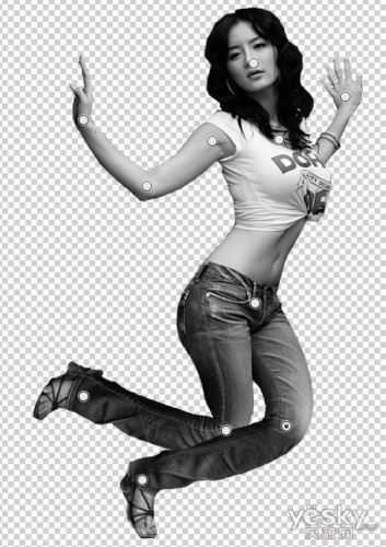 Photoshop CS5操控变形调制美女的POSE