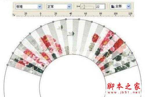 coreldraw用鼠绘逼真漂亮的手折扇的方法(图文教程)