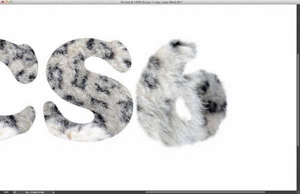 PhotoShop CS6设计制作逼真豹纹立体文字特效教程