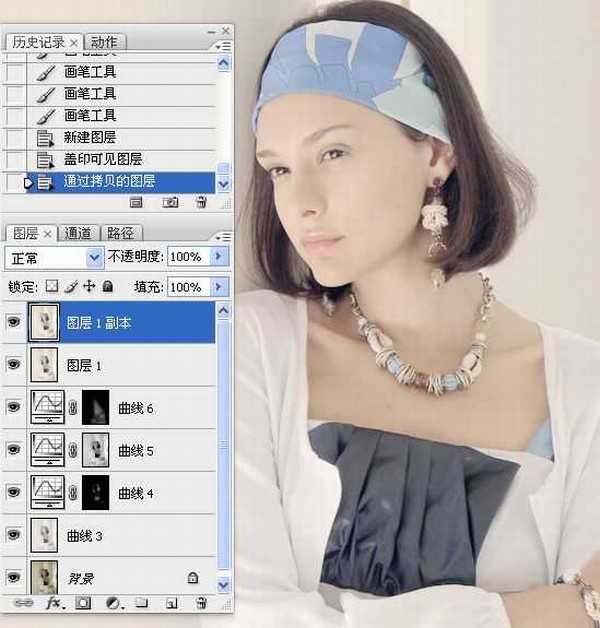 photoshop仿日系将美女打造出淡雅的效果教程