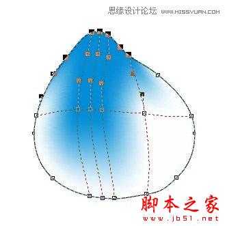 CorelDRAW使用网状填充制作逼真的水蜜桃