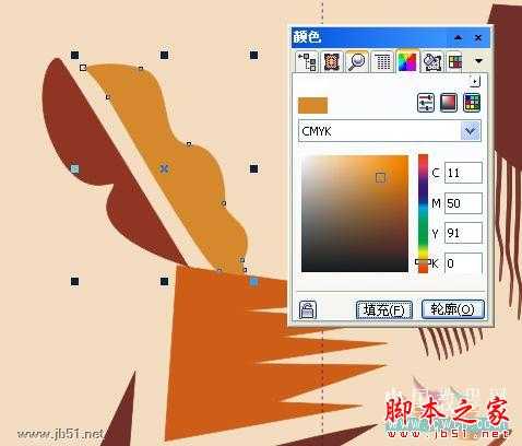 CorelDRAW(CDR)设计绘制矢量抽象人物装饰画实例教程