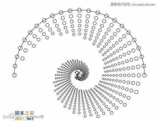 CorelDraw(CDR)设计制作圆点风格的螺旋效果图实例教程