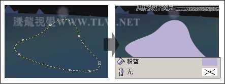 CorelDRAW实例教程：绘制随风飘舞的花瓣和月圆之夜飞逝的流星