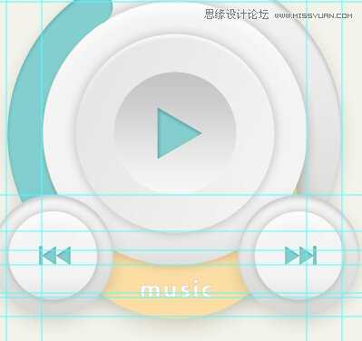 Photoshop绘制时尚质感的圆形播放器UI图标教程