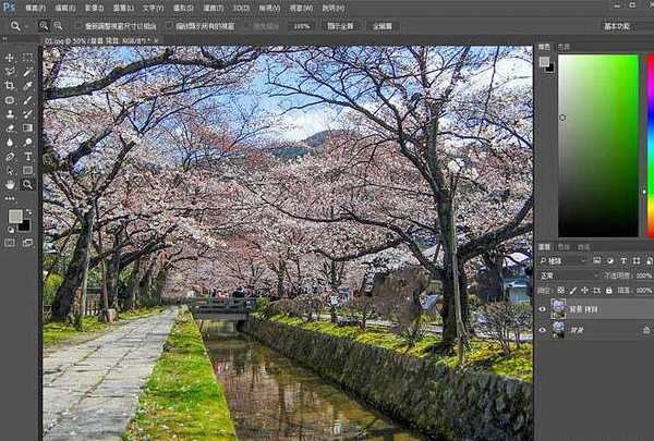 Photoshop将樱花风图片转为梦幻效果