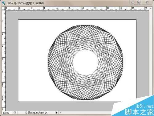 ps制作一个棉线团