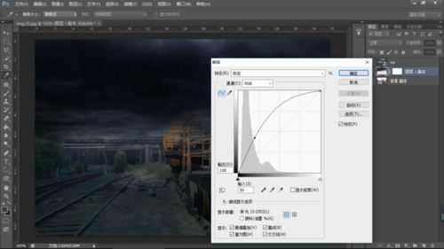 ps如何把图片调成昏暗的世界末日般的效果?