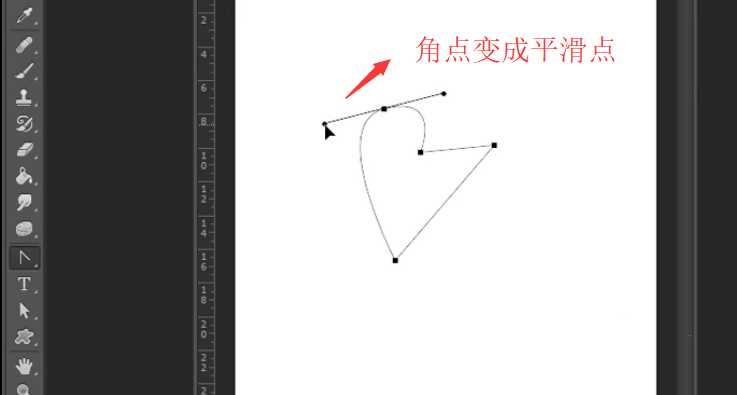 ps怎么使用转换点工具给图形变形?