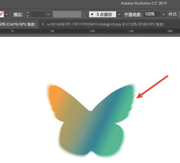 ai怎么画蝴蝶? ai绘制渐变色蝴蝶矢量图的教程