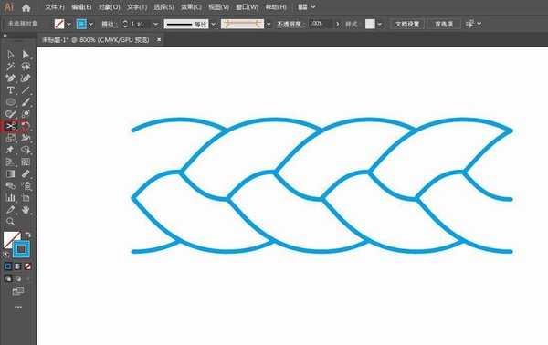 ai怎么快速制作编织绳纹理的图案? ai编织绳花纹的画法
