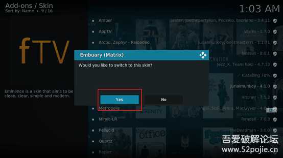 Kodi 20 及神级皮肤Embuary 安装，电影电视剧导入教程配合阿里云盘使用